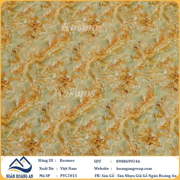 Ốp Tường PVC Giả Đá Kosmos PVC2015 Dày 2.8mm